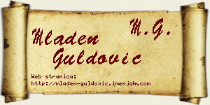 Mladen Guldović vizit kartica